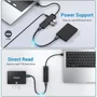 Vention Hub USB 3.0 de 4 puertos con Micro USB PD - Gris